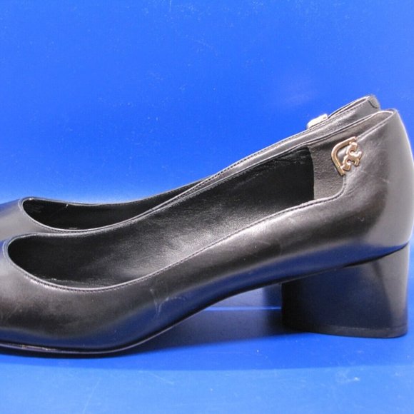 Tory Burch Elizabeth Round Toe Black 1.75" Block Heel with Ankle Details 9.5M - Picture 7 of 16